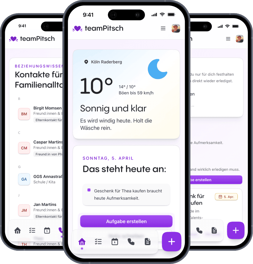 Famili app screenshots